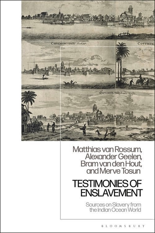 Book cover of Geelen et al.'s book, Testimonies of Enslavement.